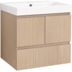 Inter Ceramic Конзолен PVC шкаф DAVIDE-60 9046-60, Inter Ceramic, 61.5х60х46см (9046-60+УМИВ. 5953W-2NEW)