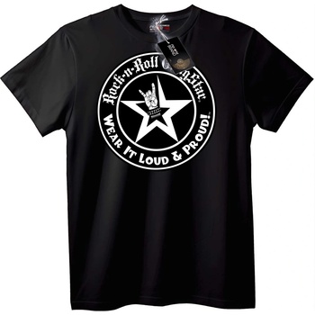 NOONEBRAND Тениска рок-н-рол звезда - 5XL, White