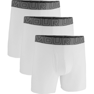 Under Armour Мъжки боксерки Under Armour Logo Boxers 3-Pack Mens - White