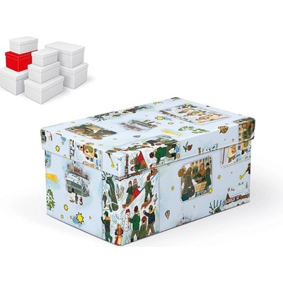 UNIPAP krabice dárková vánoční B-V005-DL 22x14x11cm 5370765 302158