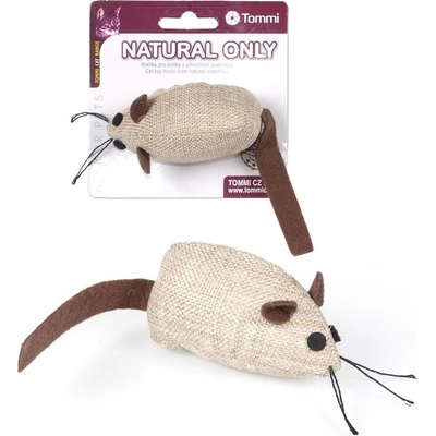 Tommi Natural only Myška hnědá s bílým ocáskem 8 cm