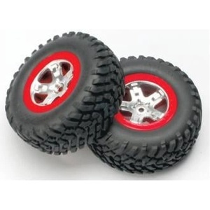 Traxxas колело 2.2/3.0", диск SCT сатенено-червен, гума SCT (2)