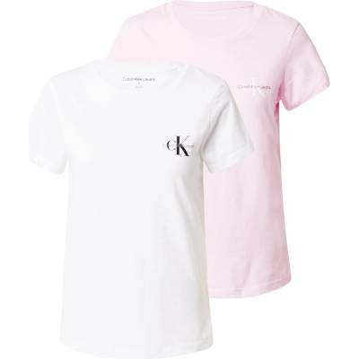 Calvin Klein Jeans Тениска розово, бяло, размер L