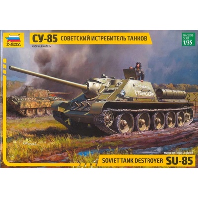 ZVEZDA Model Kit military 3690 SU 85 Soviet Tank Destroyer 1:35