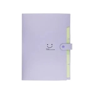 Beniamin Plastic Snap Briefcase Purple A4 Purple Beniamin