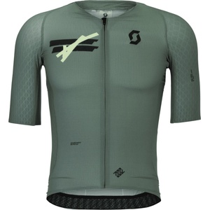 Scott Мъжка фланелка с къс ръкав за колоездене Scott Jersey Ultd Aero S/S Cycling jersey - Tranquil Green - размер XL (056-4076-0214)