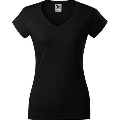 MALFINI Malfini fit v-neck 162 / Дамска тениска с v-образно деколте - черна xl (1620116)