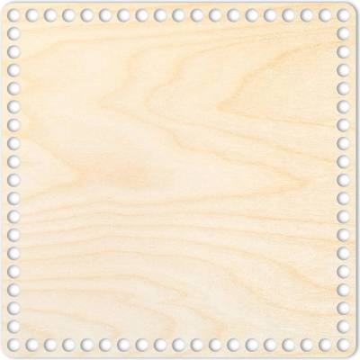 Woody Crafts Přírodní dno na háčkované košíky - Čtverec Velikost: 23x23 cm