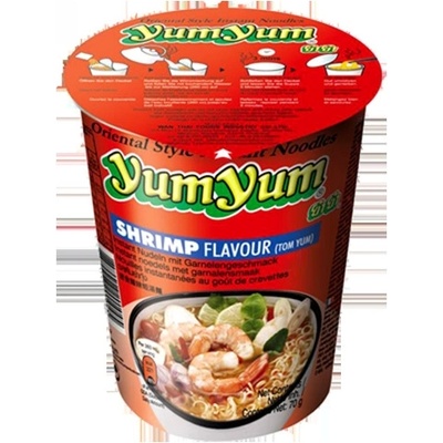 YumYum Instantní nudlová polévka s krevetovou příchutí 70 g v kelímku
