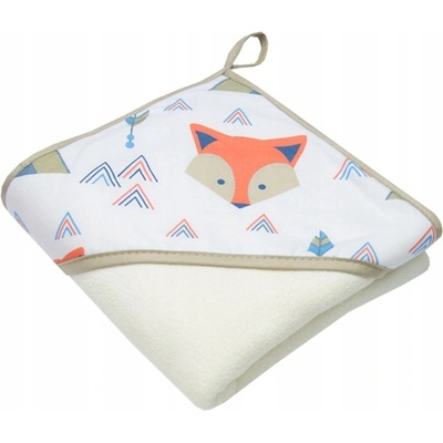 Ankras Detská osuška s kapucňou Baby 100x100 cm svetlobéžová