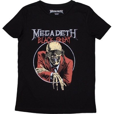 Megadeth Black Friday (Back Print) Black M Дамски Риза (MEGATS32LB02)