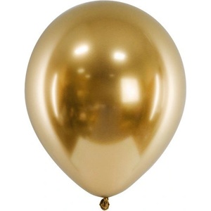 Party Deco Латексови Балони Хром, Златно - 30 см (chb1-019-50)