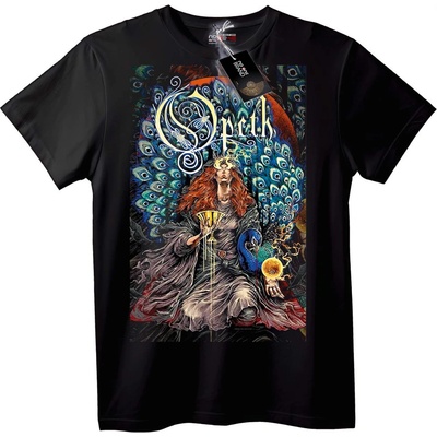NOONEBRAND Тениска Opeth Павлин арт - XS, Black