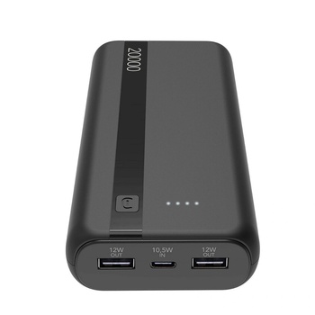 Cellularline Външна батерия Cellularline Power Bank 20000 mAh (PBENTRY20000K)