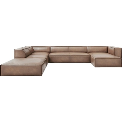 Windsor & Co Ъглов диван от светлокафява кожа (ляв ъгъл) Madame - Windsor & Co Sofas (WIN_UL_71_F1_MADAME3)