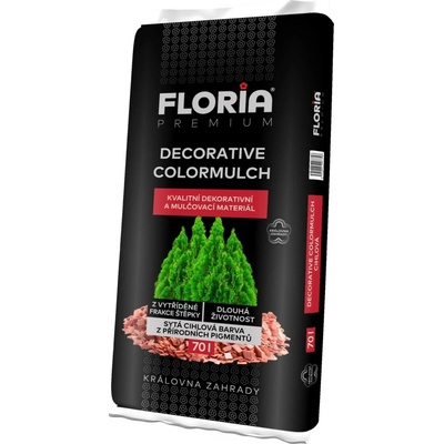 Floria Dekoratívna farebná štiepka tehlová 70 l
