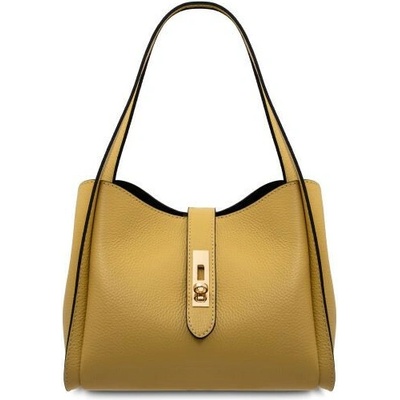 Tuscany Leather dámska mäkká kožená kabelka Soave pastelovožltá 2583 1 137