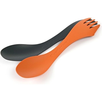 Light my fire Средна мултифункционална лъжица Spork 2бр, оранжево/черно (2412511513)