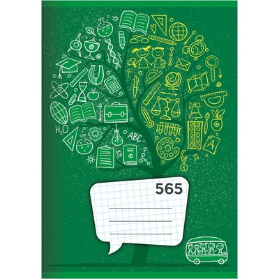 JUNIOR Sešit A5 čtverečkovaný 565