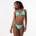 Jack Wills Triangle Bikini Top - Green Ditsy