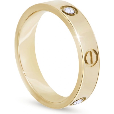Biju Pozlacený Prstýnek z chirurgické oceli 4000447
