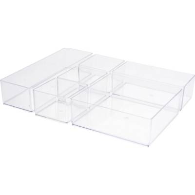 Sconto Organizér do zásuvky PINK priesvitná