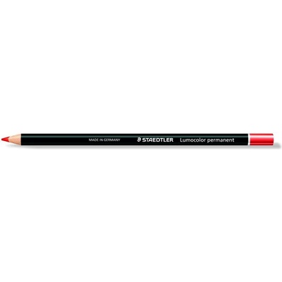 STAEDTLER Молив за маркиране, универсален, водоустойчив (глазоцветен), STAEDTLER "Lumocolor 108 20", червен 108 20-2 (108 20-2)