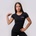 GymBeam Дамска тениска Basic Black XS