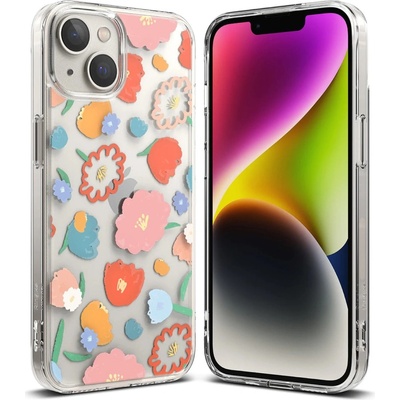 Ringke Кейс Ringke Fusion Design Armored с гел рамка за iPhone 14 Plus, прозрачен, (Floral) (FD637E31) (FD637E31)