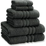 Catherine Lansfield Хавлиена кърпа Catherine Lansfield Zero Twist Cotton 6 Piece Towel Bale Set - Charcoal Grey