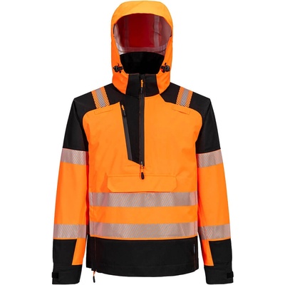 Portwest pw3 extreme t161 / Мъжко водоустойчиво яке с 1/4 цип - оранжево/черно xxxl (t161obrxxxl)
