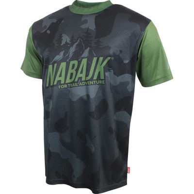 Nabajk Kubba men short sleeve black camo/khaki