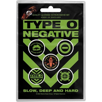 RAZAMATAZ Значки type o negative - slow, deep & hard - razamataz - bb086