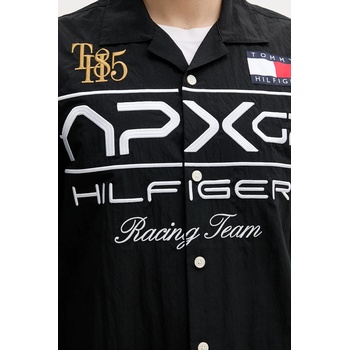 Tommy Hilfiger Риза Tommy Hilfiger x F1 THE MOVIE в черно със свободна кройка MW0MW41376 (MW0MW41376)
