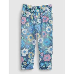 GAP Бебешки дънки mom floral GAP GAP | Sin | Момичешки | 80-86
