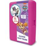 Multiprint Розова кутия за съхранение "Paw Patrol" с аксесоари за оцветяване и 3 печата