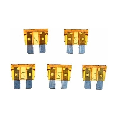 Súprava nožových automobilových poistiek MECHANIC FUSE SET 5A, 100ks SIXTOL SX1133