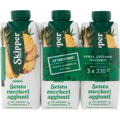 Skipper ananásový džús bez cukru 3 x 330 ml