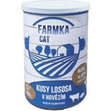 Sokol Falco FARMKA CAT kusy lososa v hovädzom 400 g