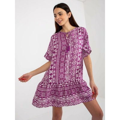 Sublevel Dress D73771M30306C-purple fuchsiová
