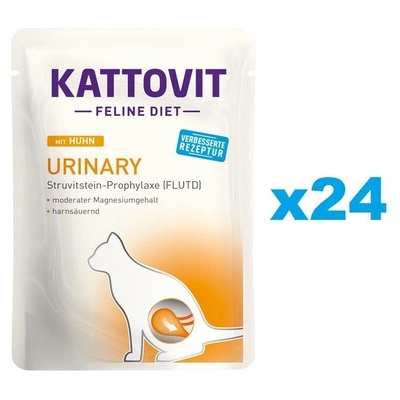 Kattovit Feline Diet Urinary Kuřecí 24 x 85 g