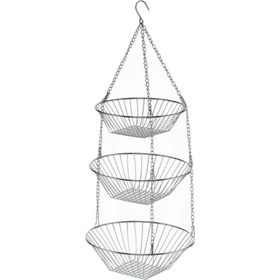 Kela Závěsné koše LOOP 3ks 25cm 28cm 30cm chróm KL-49552