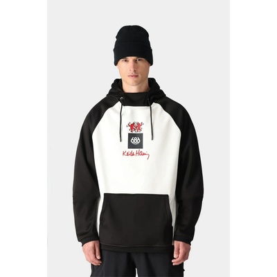 686 Bonded Fleece Hoody Keith Haring White Colorblock