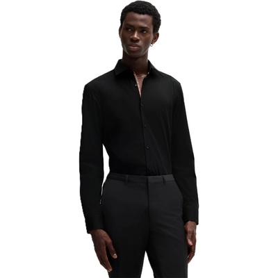 HUGO BOSS Риза с дълъг ръкав Hugo Men's Koey Long Sleeve Oxford Shirt - Black