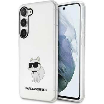 KARL LAGERFELD Кейс Karl Lagerfeld KLHCS23SHNCHTCT за Samsung Galaxy S23 S911, прозрачен, твърд, Ikonik Choupette (KF001548-0)