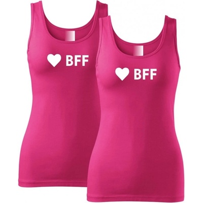 Povidlo cz tílka pro kamarádky BFF srdce Purpurová