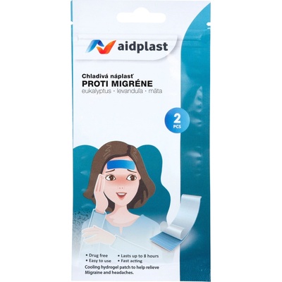 Aidplast Chladivá náplast proti migréně 5 x 12 cm 2 ks