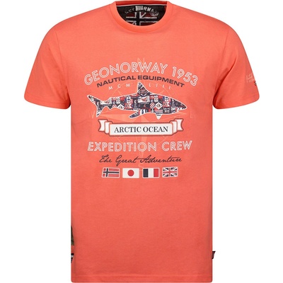 Geographical Norway tričko pánské J-SHARK men korálová