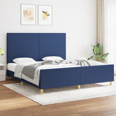 vidaXL 11461.3124917 Rám postele bez matrace modrý textil