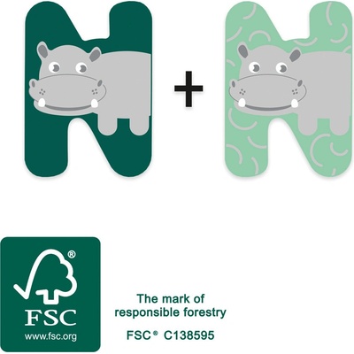 small foot Dřevěné písmeno N – Zbozi.Blesk.cz